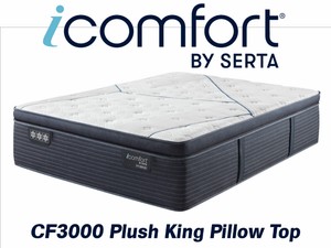 Serta iComfort CF3000 Quilted Hybrid Plush Pillow Top King Mattress - MSRP $2,599.99 - No Reserve