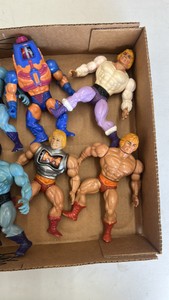 he-man, masters of the universe, action, figure lot, weapons, and accessories