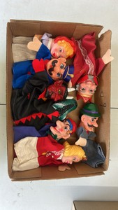 lot of hand puppets