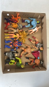 he-man, masters of the universe, action, figure lot, weapons, and accessories