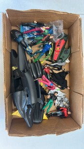 kenner Batman action figure lot with weapons and accessories