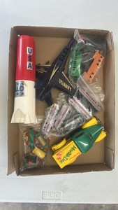Diecast car, trains, airplane lot