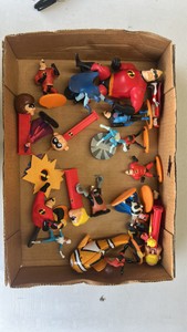 disneys Incredibles lot PVC figures, action figure figures, Pezz, dispensers, and more