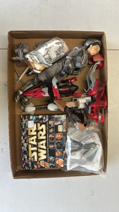 Star Wars action figure lot parts