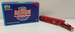 Vintage 1995 Winston Cup Collectible Action Brand Bill Elliott Limited Editon 1 Of 2,508 Dually With Show Trailor 164 Scale