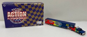 Vintage 1998 Collectible Action Brand Platinum Series Jeff Gordon Limited Editon 1 Of 3,500 Dually With Trailor 164 Scale