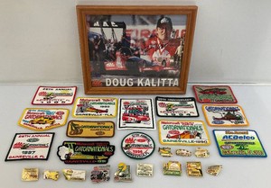 Vintage Gatornationals Collectibles Including DOUG KALITTA Autographed Picture, Patches And Collectible Pins