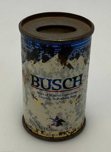 1960s-70s Miniature Busch Beer Can Lighter Holder