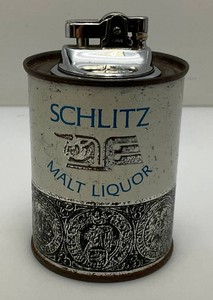 1968 Vintage Collectible Schlitz Beer Can Lighter Brewing Co. SCHLITZ MALT LIQUOR