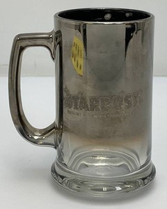1980s STARDUST Casino Hotel Las Vegas Nevada Chrome Glass Mug Stein 5.5 Tall
