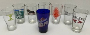 Misc. Collectible Beer Glasses Including Labatt Blue & More