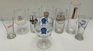 Misc. Collectible Beer Glasses Including  PABST Blue Ribbon & More
