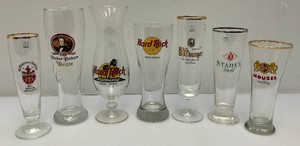 Misc. Collectible Beer Glasses Including Hard Rock & More