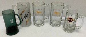 Misc. Las Vegas Collectible Beer mugs Including Playboy, MGM And More