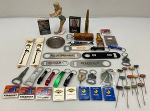 Misc. Vintage Beer Collectibles Including Bottle Openers, Playing Cards And More