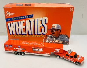 Limited Edition 1 Of 5,000 Action Brand The Winston Select 164 Die Cast Dale Earnhardt Wheaties Chevy Dually And Trailer