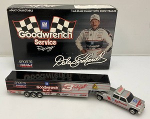 Action Brand Winston Cup Collectibles 164 Die Cast Dale Earnhardt Goodwrench Dually And Show Trailer