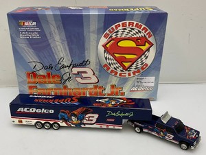 Action Brand Limited Edition 1 Of 3,504 164 Die Cast Dale Earnhardt SUPERMAN 1999 Chevy Dually With Trailer