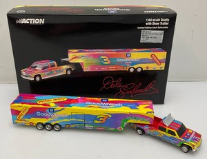 Action Brand Limited Edition 1 Of 2,500 164 Die Cast Dale Earnhardt Goodwrench Dually And Trailer