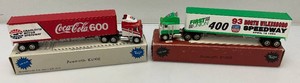Misc. 164th Scale Die Cast Limited Edition Racing Champions Kenworth K100E Semi And Trailer Banks Including Coca-Cola And More