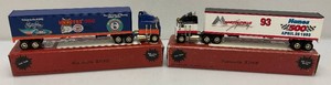 Misc. 164th Scale Die Cast Limited Edition Racing Champions Kenworth K100E Semi And Trailer Banks Including Richard Petty And More