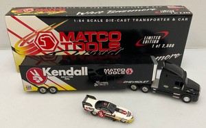 Collectible Racing Champions 164th Scale Die Cast Limited Edition 1 Of 2,500 (Whit Bazermore) Matco Tools Racing Transporter And Car