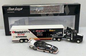 Corgi Brand Limited Edition With Numbered Certificate Inside 164 Scale Die Cast Kendall GT-1  Superwinch Racing Team Transporter With Funny Car