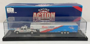 Action Brand Platinum Series Collectible 164 Scale Die Cast Limited Edition 1 Of 4,005 Kyle Petty Dually With Show Trailer In Display Case