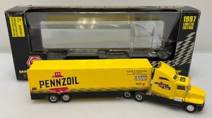 1997 Racing Champions Collectible 164 Scale Limited Edition 1 Of 20,000 Pennzoil Racing Team Transporter In Misc. Eddie Hill Autographed Box