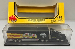 Racing Champions Collectible  Limited Edition 1 Of 7,528 164 Scale Die Cast Mac Tools Ernie Irvin Racing Team Transporter With Display Cace
