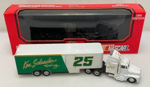 1993 Racing Champions 164th Scale Die Cast Cab KEN SCHRADER NASCAR Racing Team Transporter