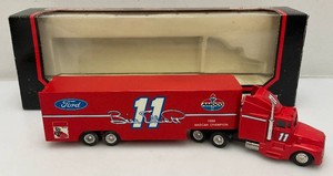 1991 Racing Champions 164th Scale Die Cast Cab Amoco Bill Elliott NASCAR Racing Team Transporter
