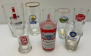 Misc. Collectible Beer Glasses Including Schmidt, Grain Belt And More
