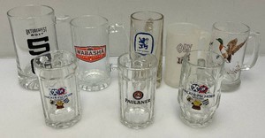 Misc. Collectible Beer Mughs Including PABST Blue Ribbon