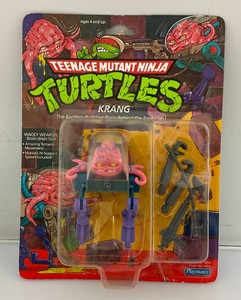 1989 Teenage Mutant Ninja Turtles (Krang) Action Figure On Original Card