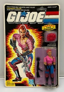 1983,1985 Hasbro GI Joe ZARANA Action Figure (New Old Stock) NOS