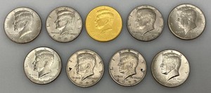 Group Of Kennedy Half Dollars