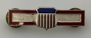 Vintage STERLING SILVER US Army ROTC Distinguished Military Student Pin (9.38 Grams Overall)