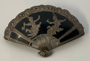 Vintage Siam 900 Marked Sterling Silver Exotic Dancer Brooch 1 58 5.75 Grams