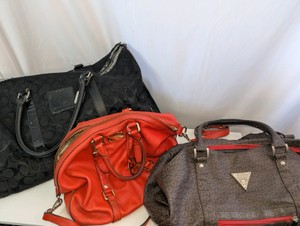 Vintage Large Bag Designer Bag Lot- Rough Conditions, Michael Kors, Coach, Guess