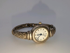Vintage Anne Klein Sterling Silver 925 quartz watch- size 6