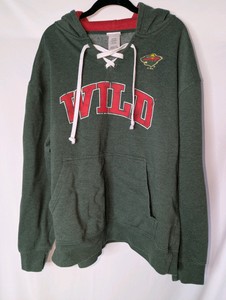 Minnesota Wild lace-up hoodie, kids XL