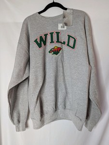NWT Minnesota Wild Crew Neck Sweatshirt, Large