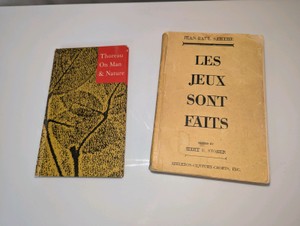 1950s-60s Books- Thoreau on Man & Nature, Les Jeux Sont Faits