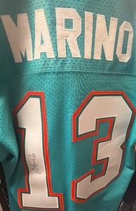 Dan Marino Autographed Miami Dolphins Jersey #13 Classic Jersey Colors- NICE PIECE 