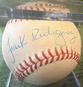 Frank Rodriguez Minnesota Twins Autographed OAL Baseball Bobby Brown