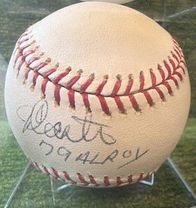 John Castino Autographed MLB Baseball Minnesota Twins Rookie of the Year Inscribed 79ALROY