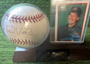 Frank Viola Signed Autographed Official MLB Baseball w Display and BB Card- Minnesota Twins
