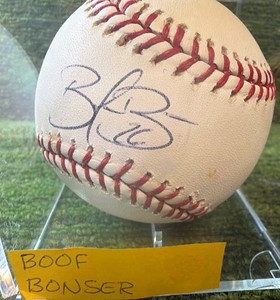 Boof Bonser Autographed Baseball In Display Case- Minnesota Twins Pitcher