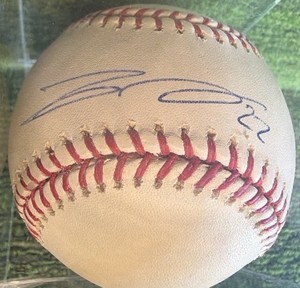 Carlos Gomez Sweet Spot Autographed Baseball in Display Case- Minnesota Twins Signed